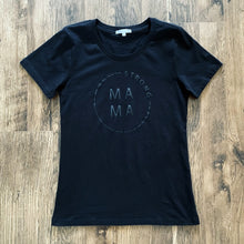 Load image into Gallery viewer, Scoopneck Tee | Strong Mama | Black
