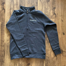 Load image into Gallery viewer, Half Zip Sweater | Mama Script | Charcoal