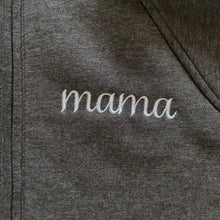 Load image into Gallery viewer, Half Zip Sweater | Mama Script | Charcoal
