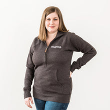 Load image into Gallery viewer, Half Zip Sweater | Mama Script | Charcoal
