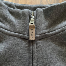 Load image into Gallery viewer, Half Zip Sweater | Mama Script | Charcoal
