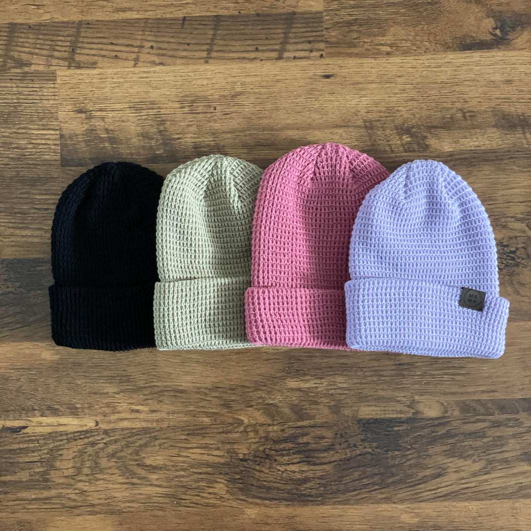 Waffle Beanie | Strong Mama