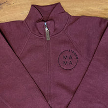 Load image into Gallery viewer, Half Zip Sweater | Strong Mama | Merlot
