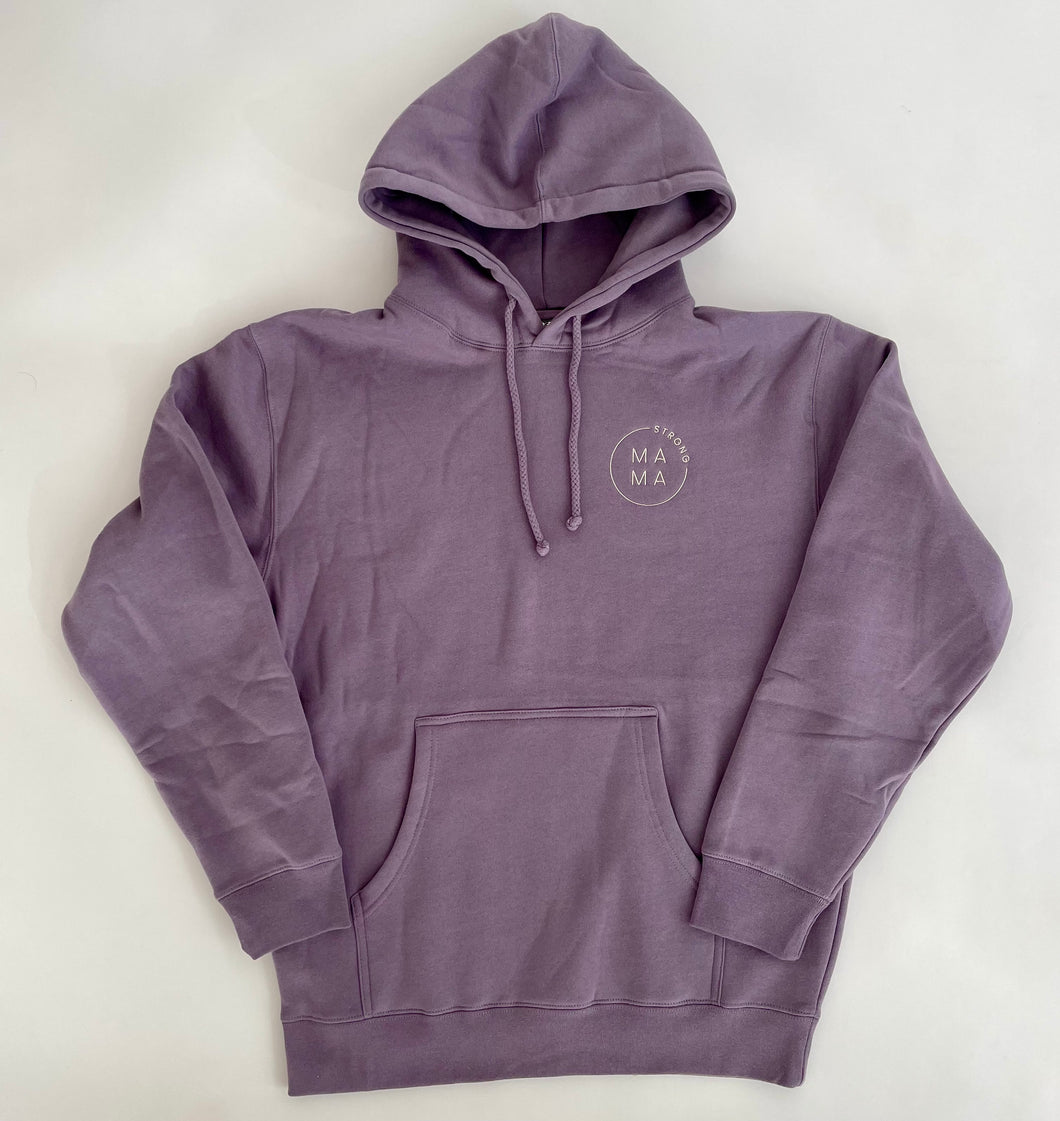 Mountain Hoodie | Strong Mama | Dusty Lavender