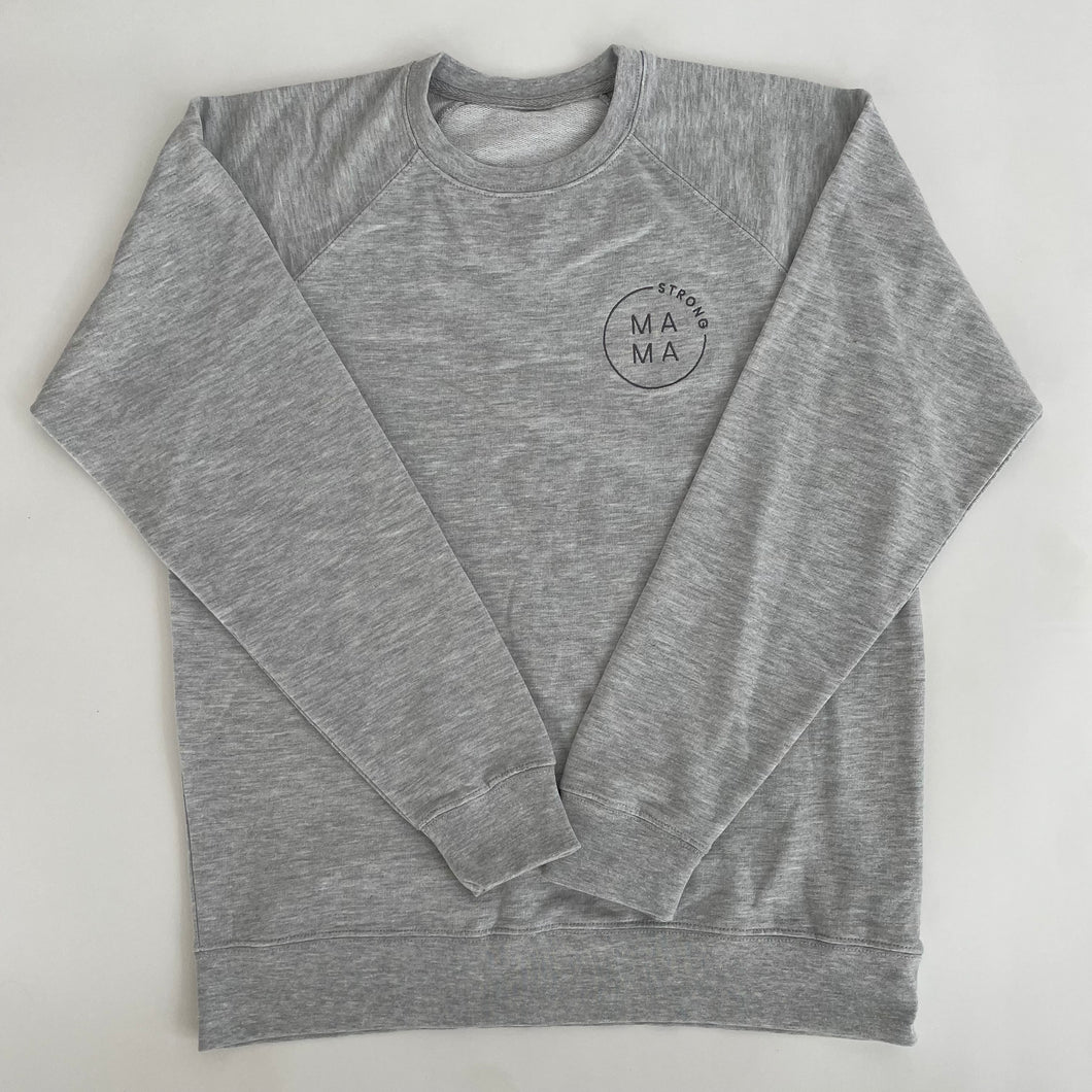 Lightweight Crew | Strong Mama | Ash Grey