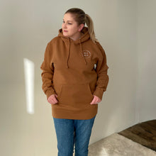 Load image into Gallery viewer, Mountain Hoodie | Strong Mama | Saddle
